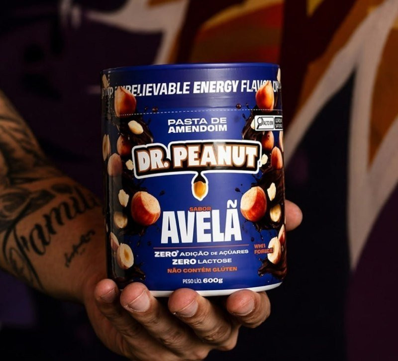Pasta de Amendoim com Whey Dr. Peanut, Avelã, 600g