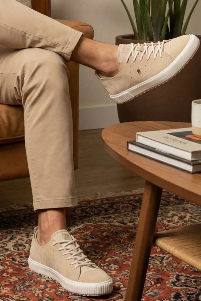 Tênis Casual Camurça Polo Wear Conforto