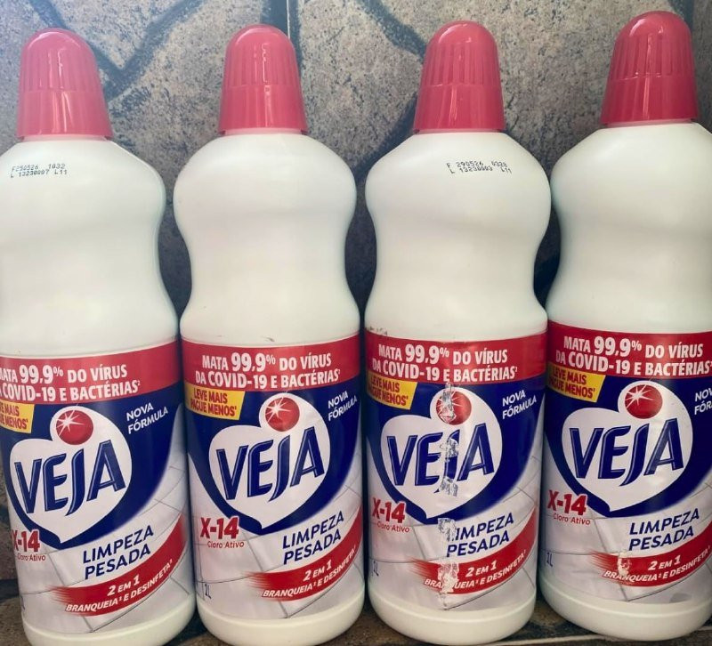 🧽 Limpador para Limpeza Pesada Cloro Ativo 2 em 1 - 1L