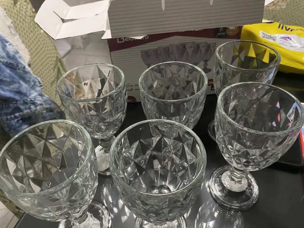 Jogo 6 Taças de Cristal 340ml Vitrex