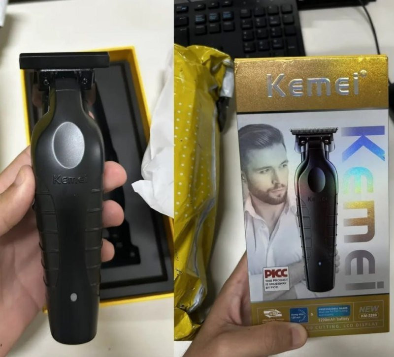 Máquina De Acabamento Profissional Kemei Km-2299