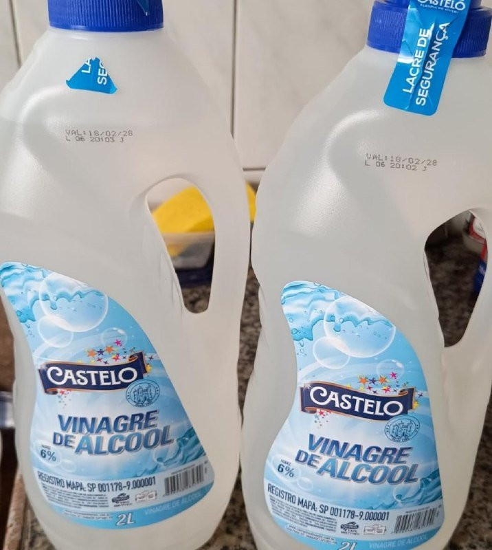 Vinagre de Álcool 6% para Limpeza Castelo 2L