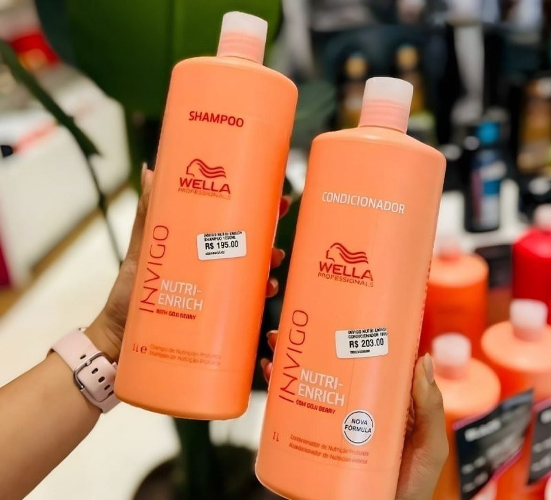 🧴  Kit Wella Invigo Nutri Enrich Shampoo e Condicionador 2 L