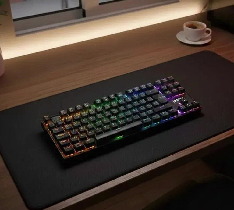 Teclado Mecanico Mancer Shade Mk3, Rainbow, Switch Vermelho