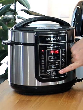 Panela de Pressão Mondial PE-60-6L-I Preto