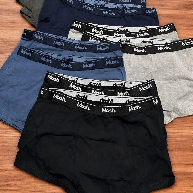 Kit com 10 Cuecas Boxer Algodão Cotton Mash