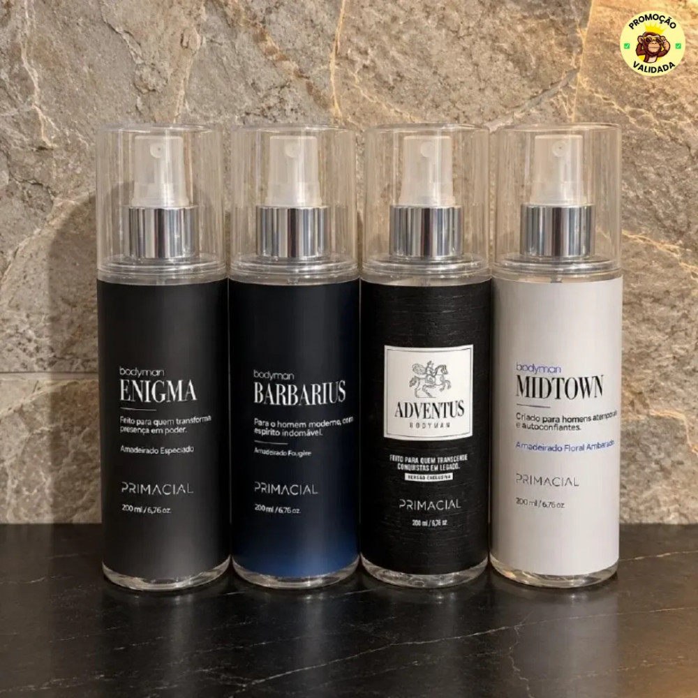 🧴 Body Splash Masculino Enigma Midtown Barbarius Adventus