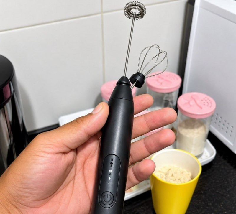 Mini Mixer Misturador De Bebidas Elétrico 2 Em 1 Portátil