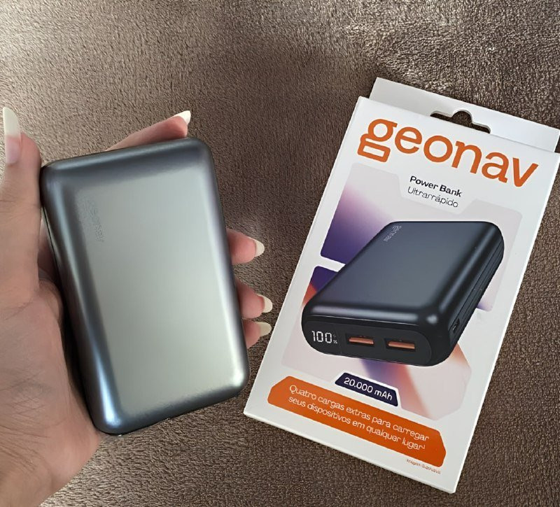 Geonav Power Bank, Carregador Portátil Universal 20.000mAh