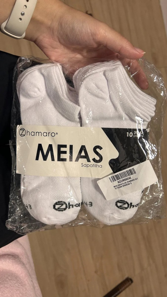 Kit 10 Pares Meias Zhamaro Sapatilha Invisível