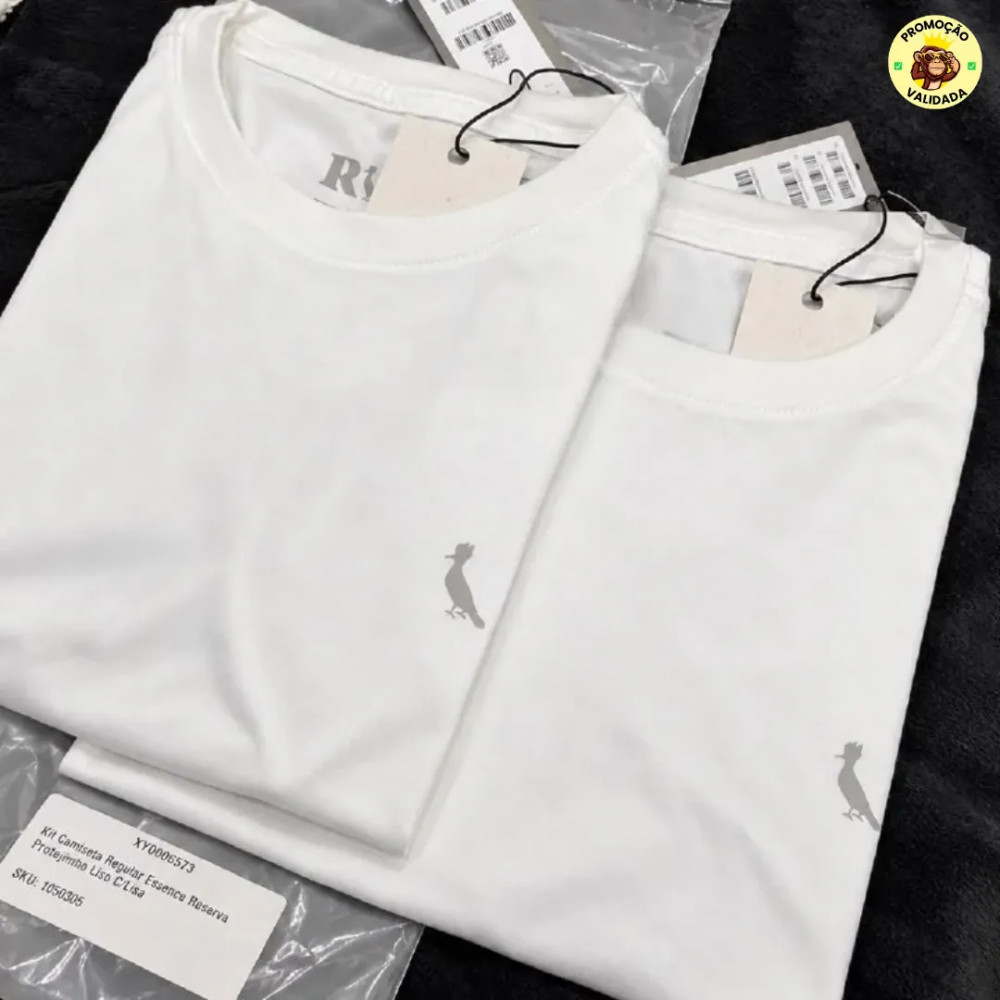 Kit com 2 Camisetas Regular Essence