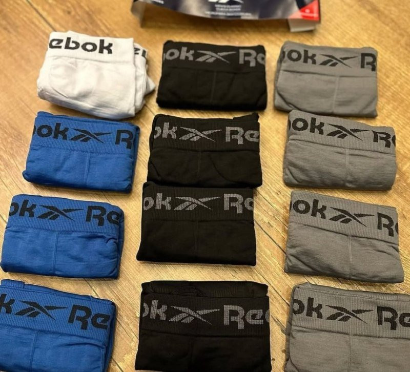 Kit 10 Cuecas Boxer Reebok Sem Costura Microfibra