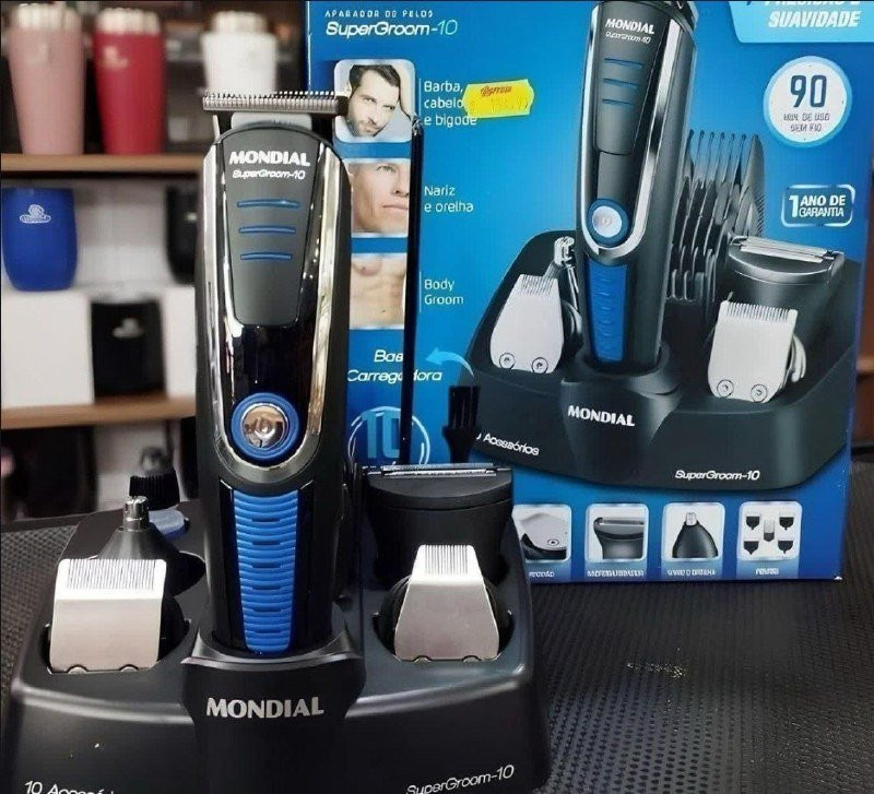 Aparador De Pelos Super Groom 10 Mondial 6W Bivolt