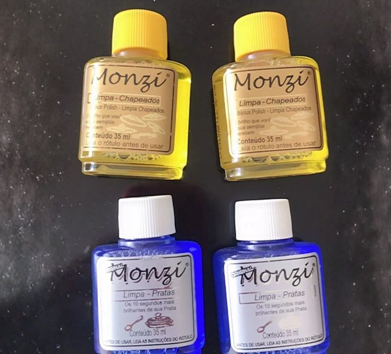 Limpa Pratas Folheado ou Joias Monzi 35ml