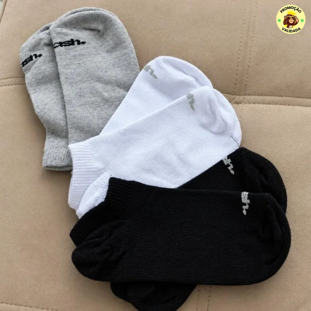 MEINHA DE QUALIDADE MASHKit com 10 Pares Meias Mash Invisivel