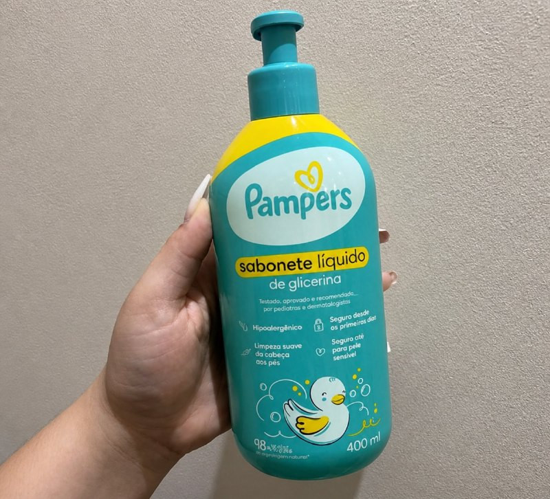 Sabonete Liquido Glicerina Pampers 400ml