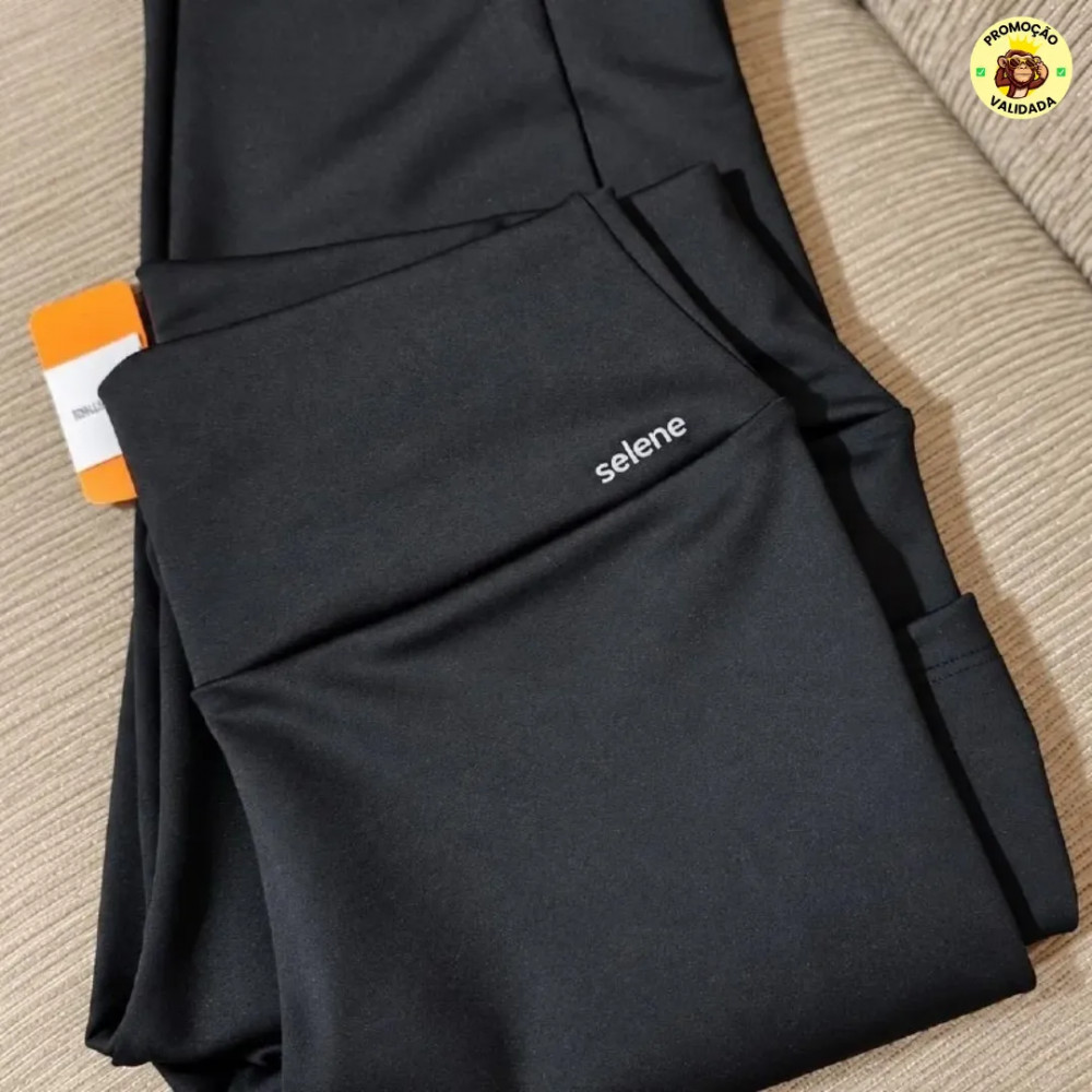 Legging de qualidade para mulher Selene com bolso zero transparência