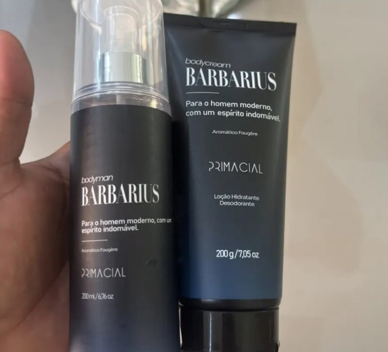 Kit Body Splash Barbarius + Hidratante Desodorante - Primacial