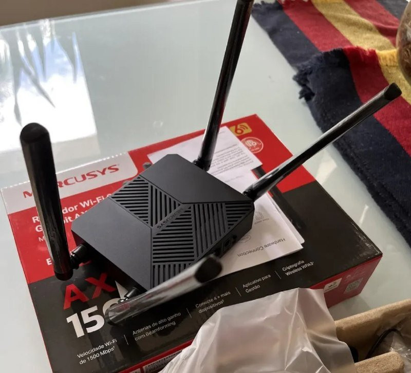 Roteador Mercusys Mr60x 1500 Mbps 4 Antenas 3 Portas Gigabit Dual Band EasyMesh