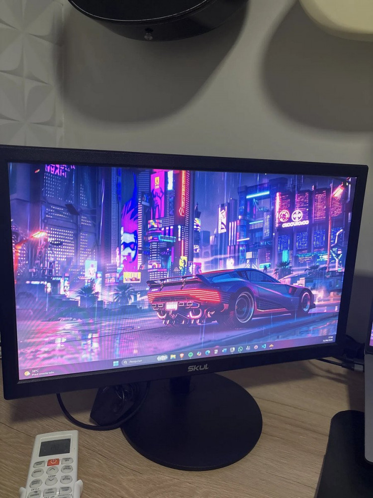 Monitor Skul 19,5 LED HDMI VGA Preto