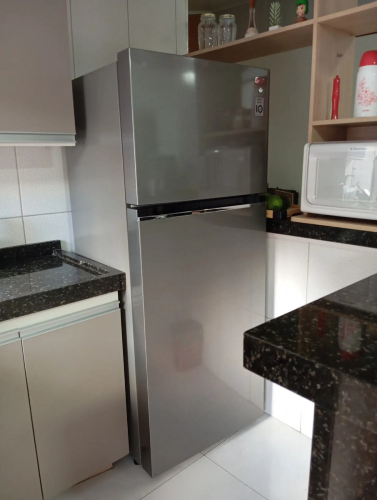 Geladeira LG Frost Free Inverter 395L Inox