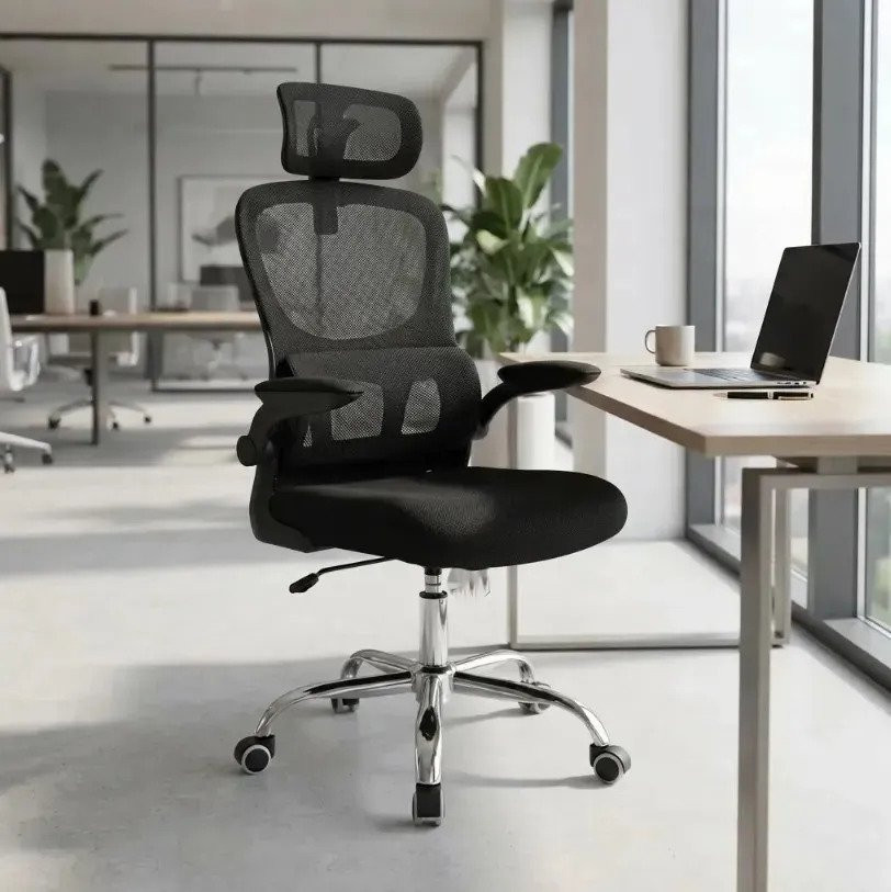 Cadeira Escritório Ergonômica Atlanta Preta