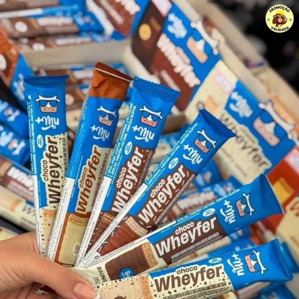 MELHOR DOCINHO MAROMBAKit com 12 Mu Chocowheyfer Proteico 300g
