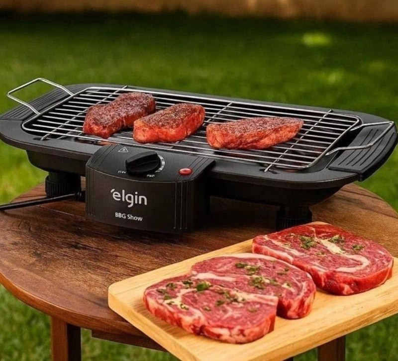 Churrasqueira Elétrica De Mesa Bbq Show Elgin 110V