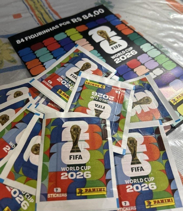 Blister com 12 Pacotes de Figurinhas Copa FIFA 2026