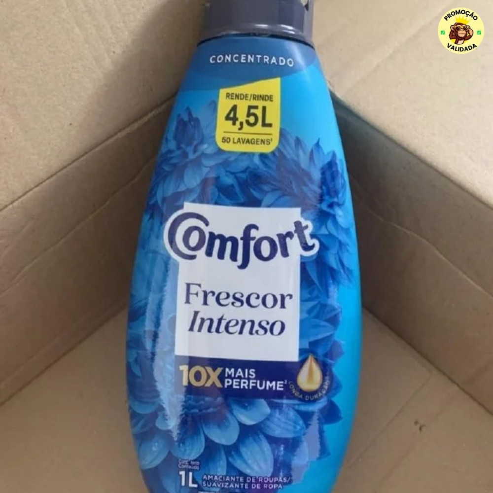 Comfort Amaciante Concentrado Frescor Intenso