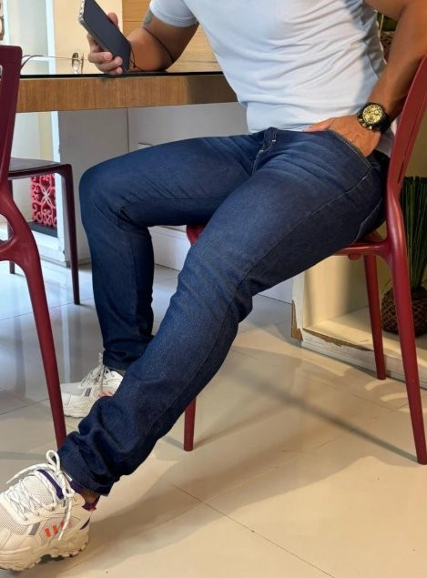 Calça Masculina Jeans Slim Lycra 2026 Premium