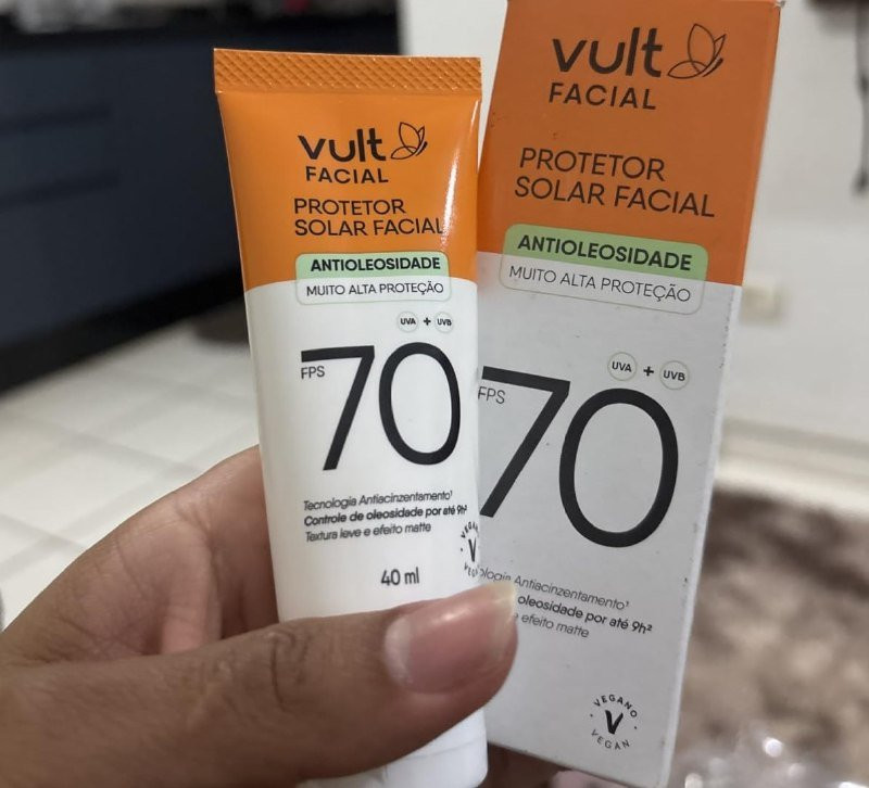 Protetor Solar Facial Vult FPS 70 40ml