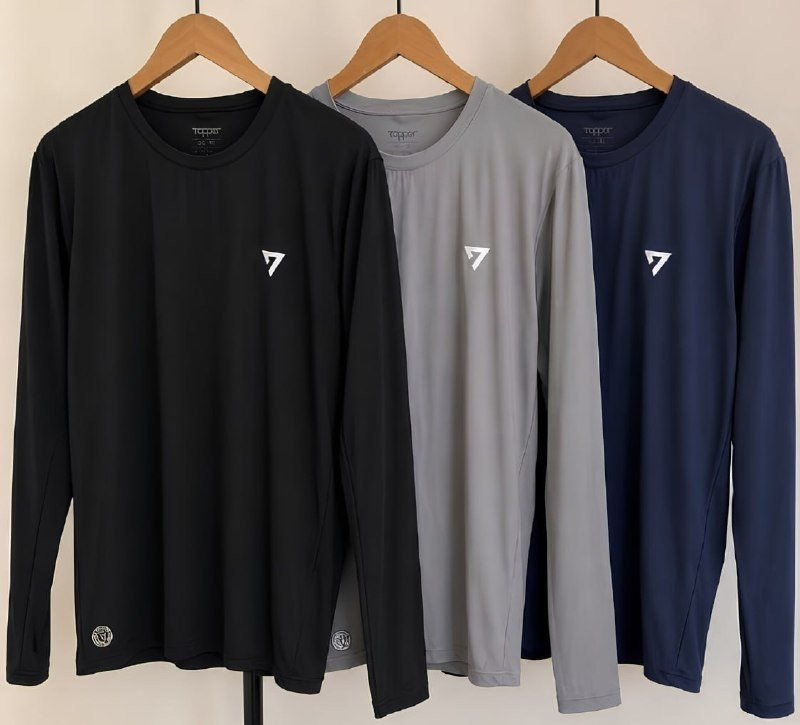 Kit 3 Camisetas Térmicas UV50 Manga Longa