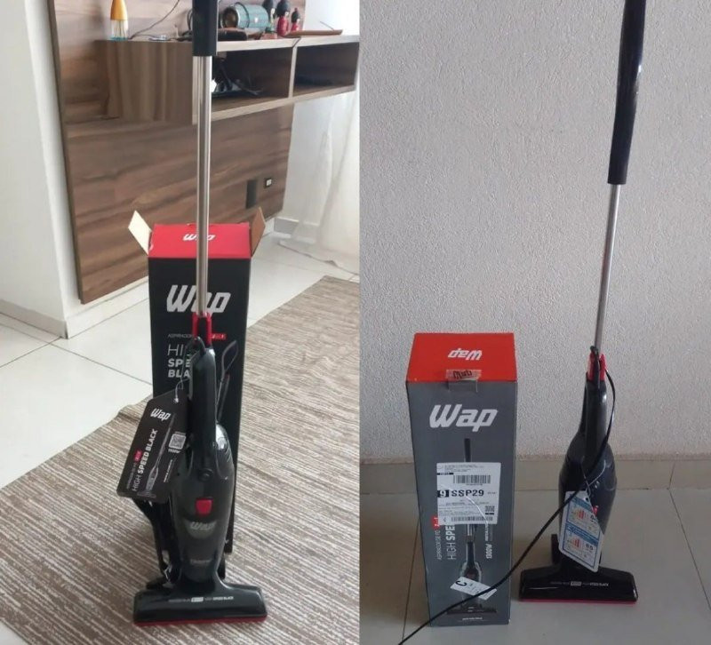 Aspirador de Pó Vertical 2 em 1 Wap High Speed, 220v