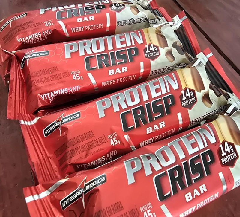Integralmedica Whey Crisp Bar Creme de Avelã 12 Unidades