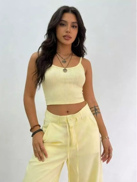 Calça Cintura Média Versátil para Looks Casuais