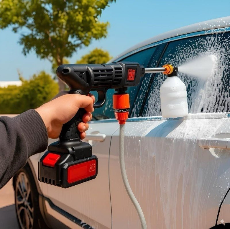 🔋 Lavadora Portátil de Alta Pressão Automotiva com 2 Baterias + Maleta Completa Bivolt