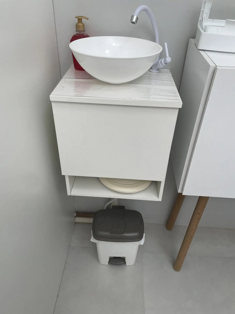 Gabinete Banheiro 40cm com Cuba e Espelho