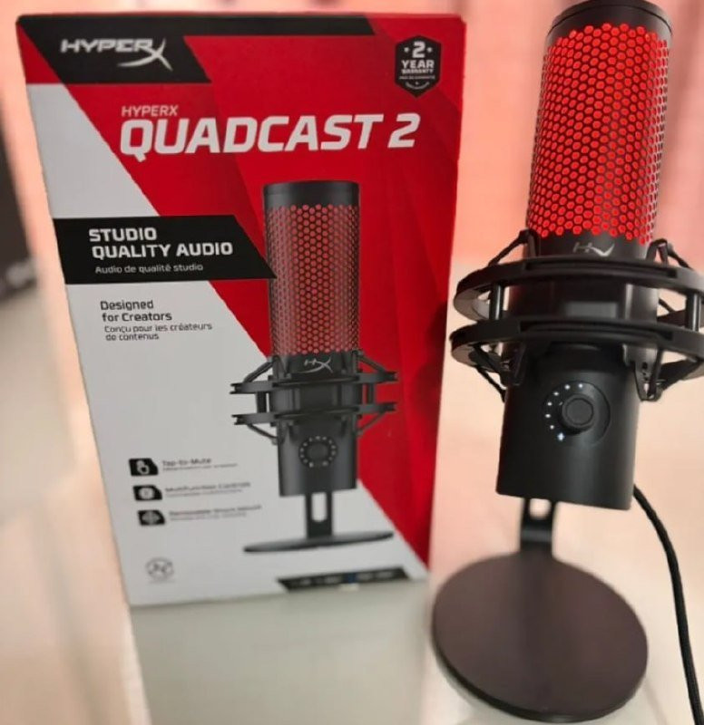 Microfone Condensador USB HyperX QuadCast 2