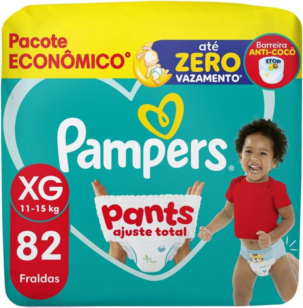 Fralda Pampers Pants Ajuste Total XG