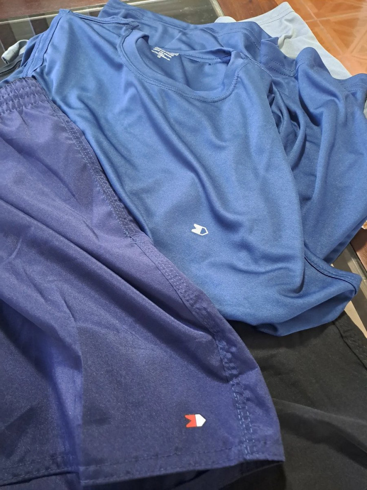 Kit 5 Pçs Camisas Regata Dry-fit + Short Tactel GG