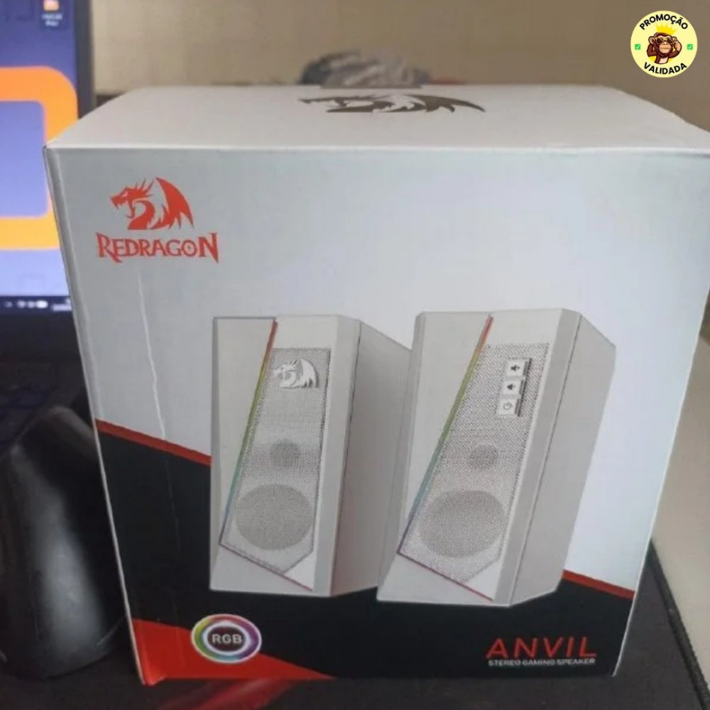 Caixa de som Redragon Anvil RGB Preto