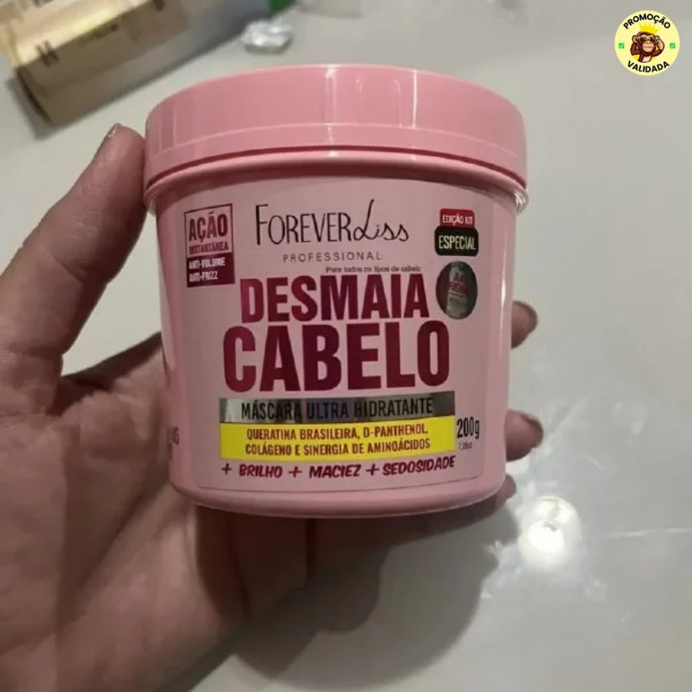 Máscara Ultra Hidratante Desmaia Cabelo Forever Liss