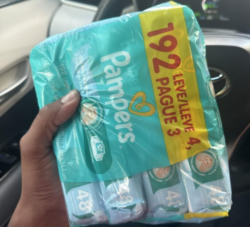 🍼 Lenços Umedecidos Pampers Cuidado de Bebê 192 Unidades