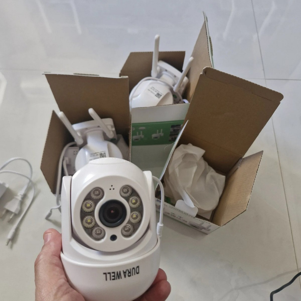 Câmera IP A8 Icsee Wifi HD Externa Branca