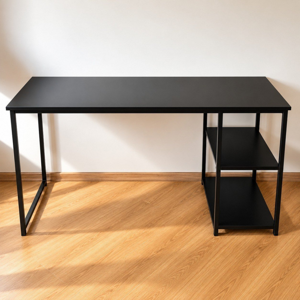 Escrivaninha Office Industrial Preto 1,10m