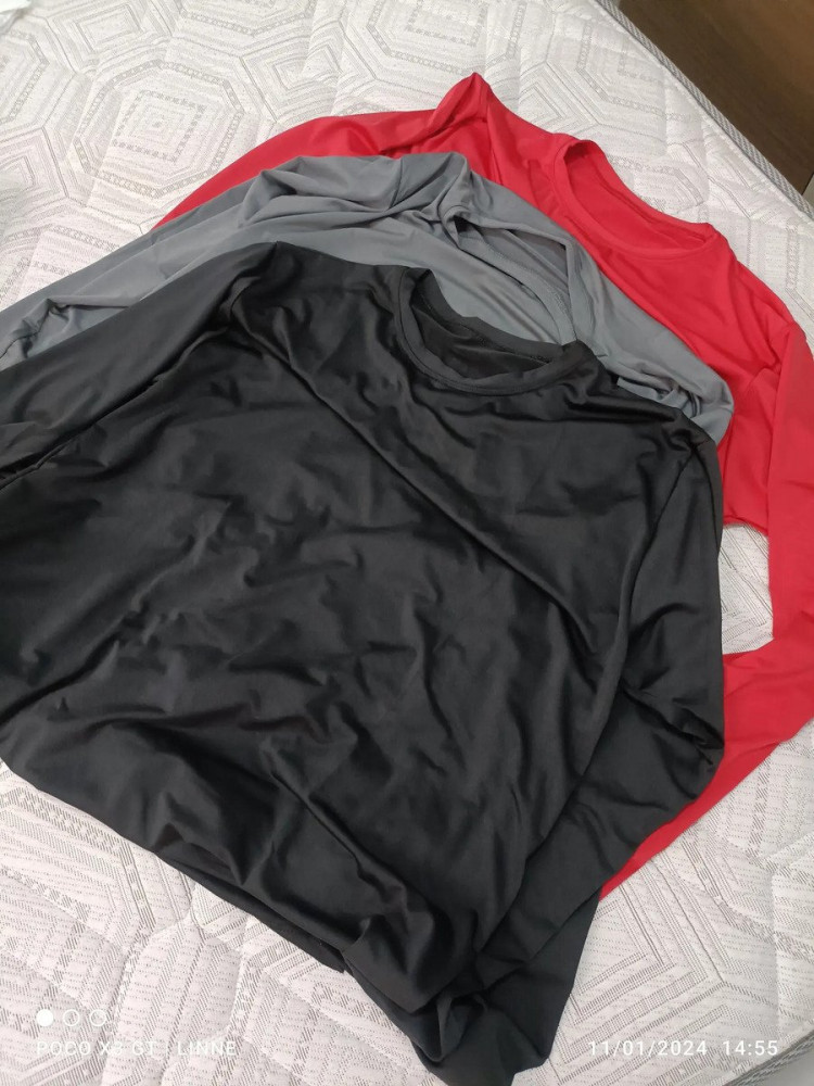 Blusa Camisa Proteção UV50+ Térmica Kit 3