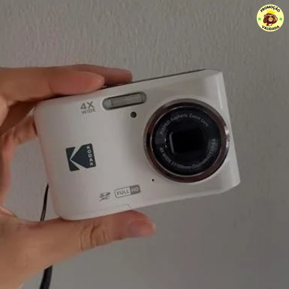 KODAK Câmera digital PIXPRO Zoom FZ45-WH de 16 MP com zoom óptico de 4X