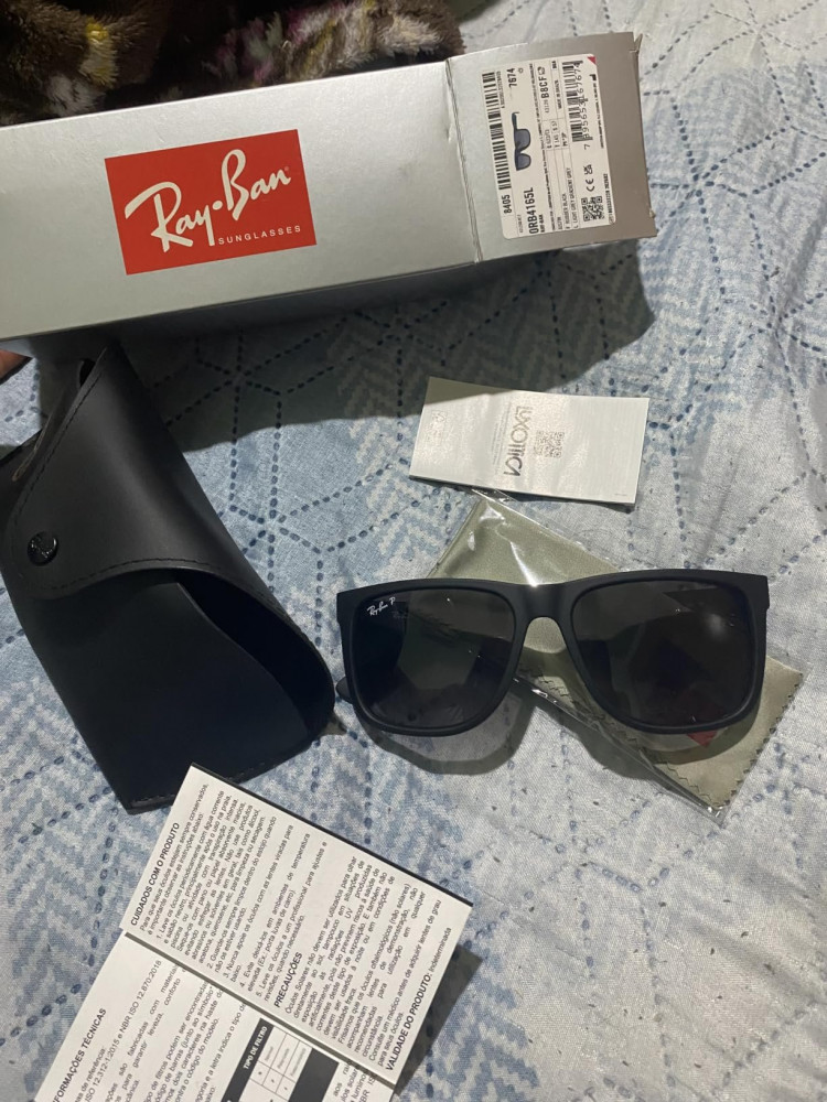 Óculos de Sol Ray-Ban Justin Preto 57