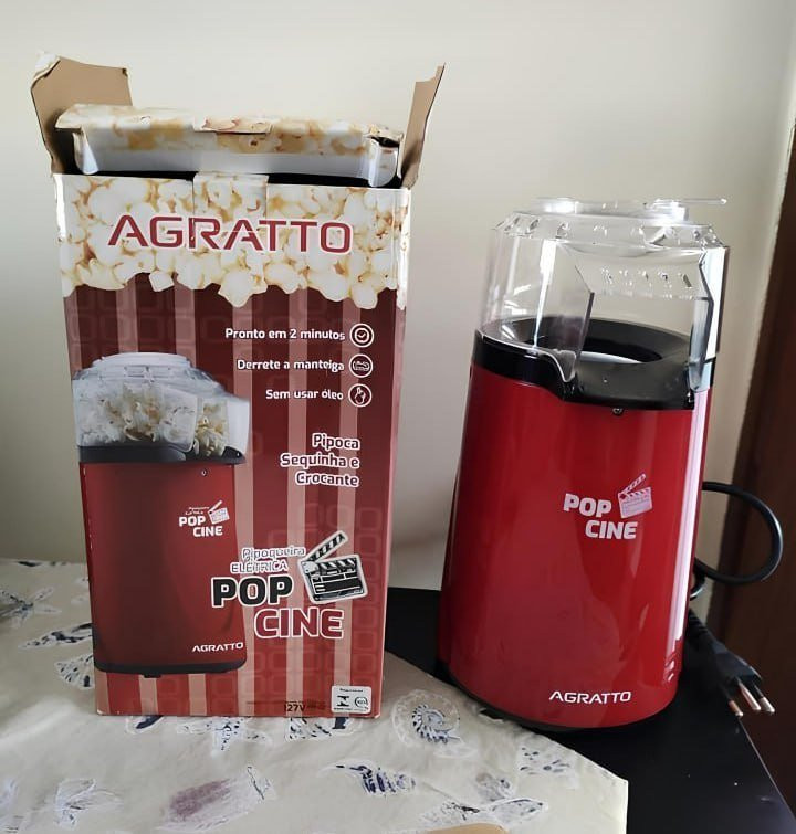 PIPOQUEIRA POP CINE C/ DOSADOR 1200W 220V AGRATTO